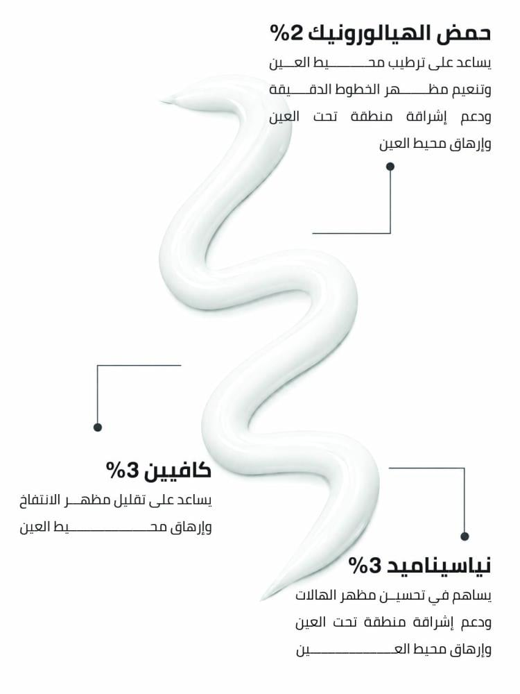 كريم محيط العين للهالات والانتفاخ والتجاعيد